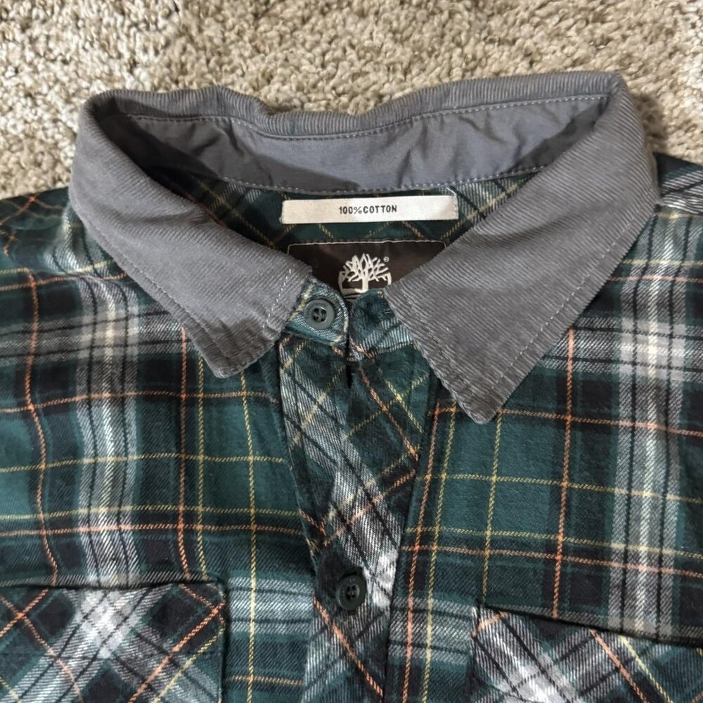Timberland Shirt Mens Medium Button Up XL Tag Casual Outdoor - Picture 4 of 10